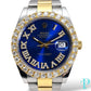 PRE-OWNED 41MM ROLEX DATEJUST REF.116333 18KT-OYSTER & DIAMOND BEZEL