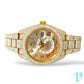 42MM 18KT ROSE GOLD ROLEX SKY-DWELLER PAVE VVS-1 DIAMOND BUSTDOWN MENS WATCH