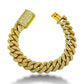 14KT YELLOW GOLD DIAMOND MIAMI CUBAN LINK BRACELET 10.00 CT 12MM