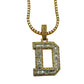 10KT VVS-1 CVD DIAMOND CUSTOM “ANY LETTER” LETTER INITAL PENDANT