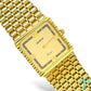 36MM VINTAGE GENÈVE 14KT SOLID GOLD RECTANGULAR WATCH