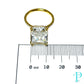 10.58CTW RADIANT-CUT LAB-GROWN DIAMOND ENGAGEMENT RING 14KT YELLOW GOLD