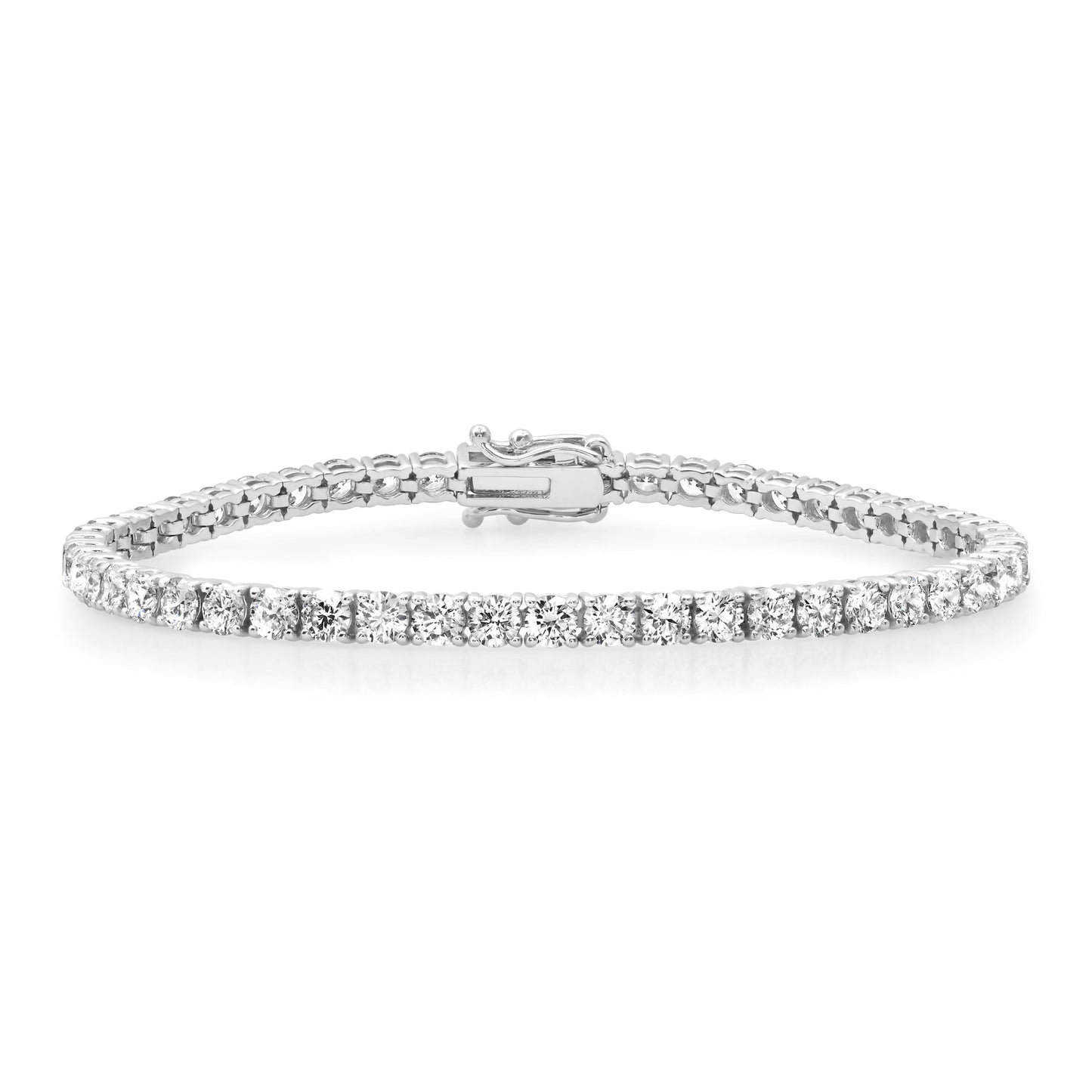 4.0MM 15-POINTER 14KT TENNIS BRACELET 8”