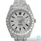 41MM ROLEX DATEJUST “AVALANCHE” / VVS-1 BUSTDOWN / DIAMOND ENCRUSTED / STAINLESS STEEL / OYSTER BRACELET / STICK HOUR-MARKERS / AUTOMATIC MOVEMENT