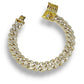 12.5MM SOLID 10KT GOLD 33.7G 8” BAGUETTE CUBAN BRACELET