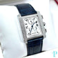 28MM CARTIER TANK FRANÇAISE CHRONOFLEX / 18KT WHITE GOLD / FACTORY DIAMOND BEZEL