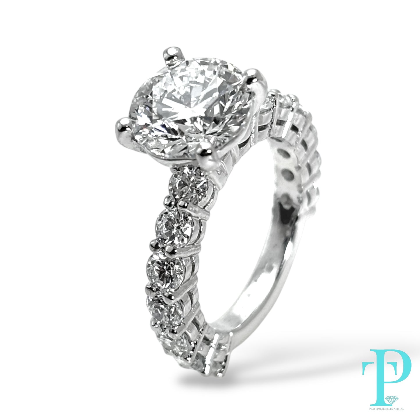 2.00 CT ROUND-CUT DIAMOND ENGAGEMENT RING / LAB-GROWN