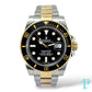 40MM ROLEX SUBMARINER 116610LN BLACK DIAL 18KT YELLOW GOLD TWO-TONE