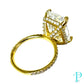 10.58CTW RADIANT-CUT LAB-GROWN DIAMOND ENGAGEMENT RING 14KT YELLOW GOLD
