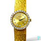 PIAGET 26MM 18KT GOLD & DIAMOND BEZEL LADIES VINTAGE COCKTAIL WATCH