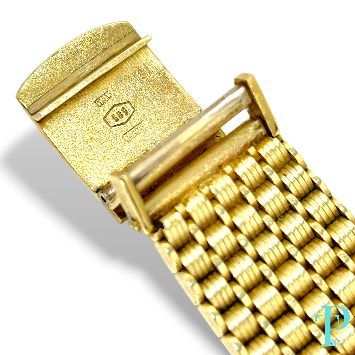 36MM VINTAGE GENÈVE 14KT SOLID GOLD RECTANGULAR WATCH