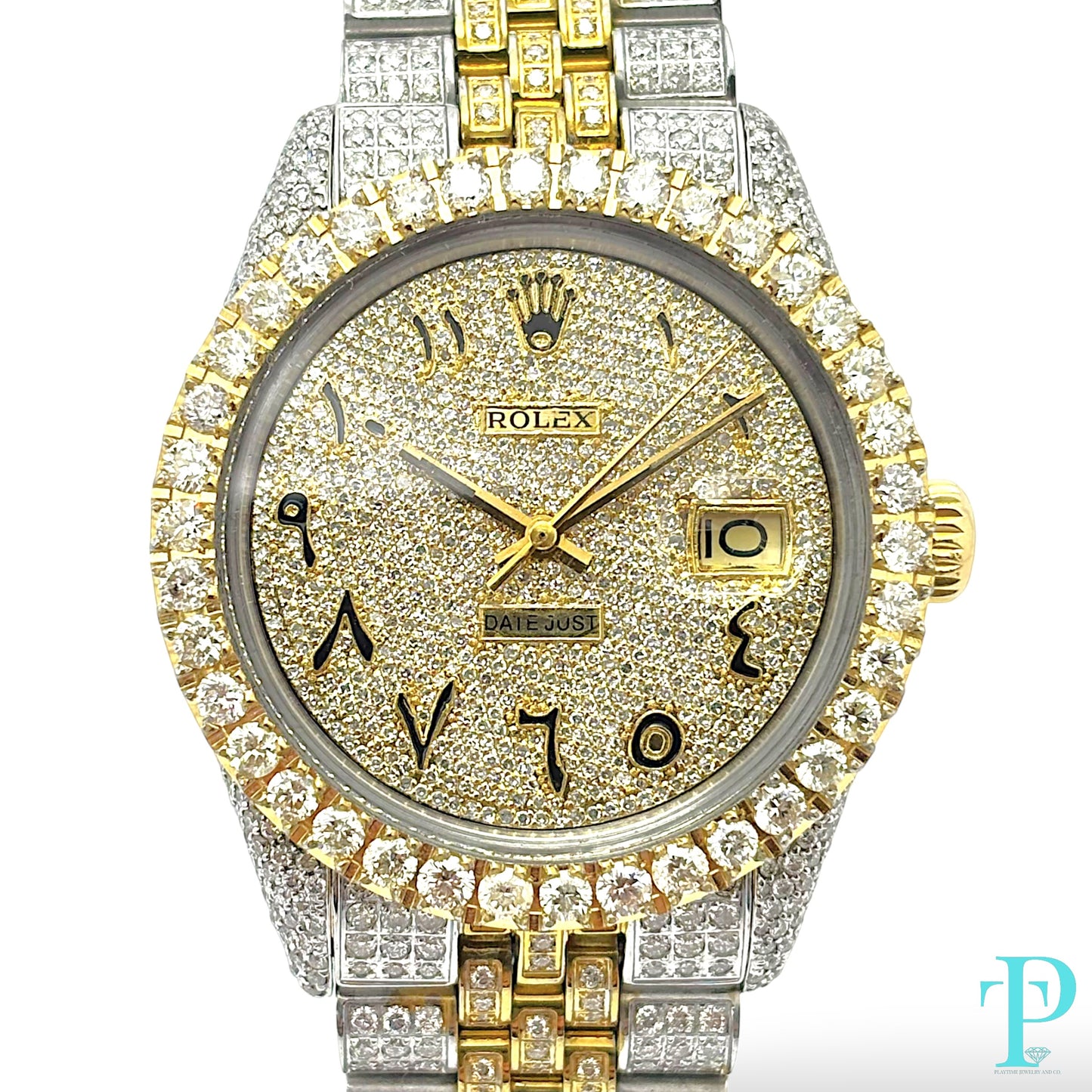 36MM ROLEX DATEJUST Ref.16013 / 15CT DIAMOND BUSTDOWN / AUTOMATIC