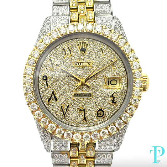 36MM ROLEX DATEJUST Ref.16013 / 15CT DIAMOND BUSTDOWN / AUTOMATIC