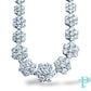 LARGE POINTER CLUSTER / TENNIS NECKLACE / 16” 14KT 26.11CTW / VVS-1 LAB-GROWN
