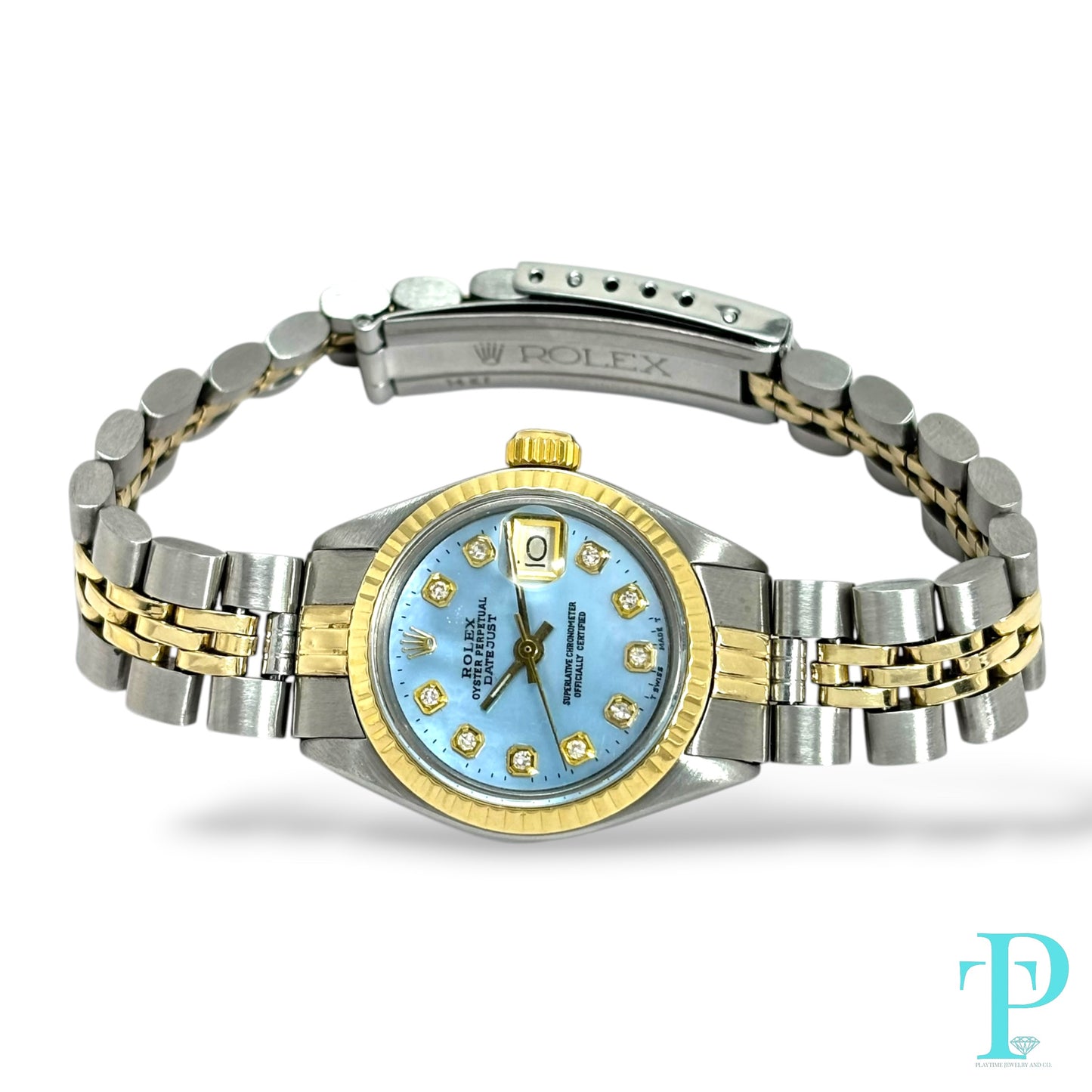 26MM ROLEX DATEJUST 18KT GOLD TWO-TONE LADIES WATCH Ref.69173