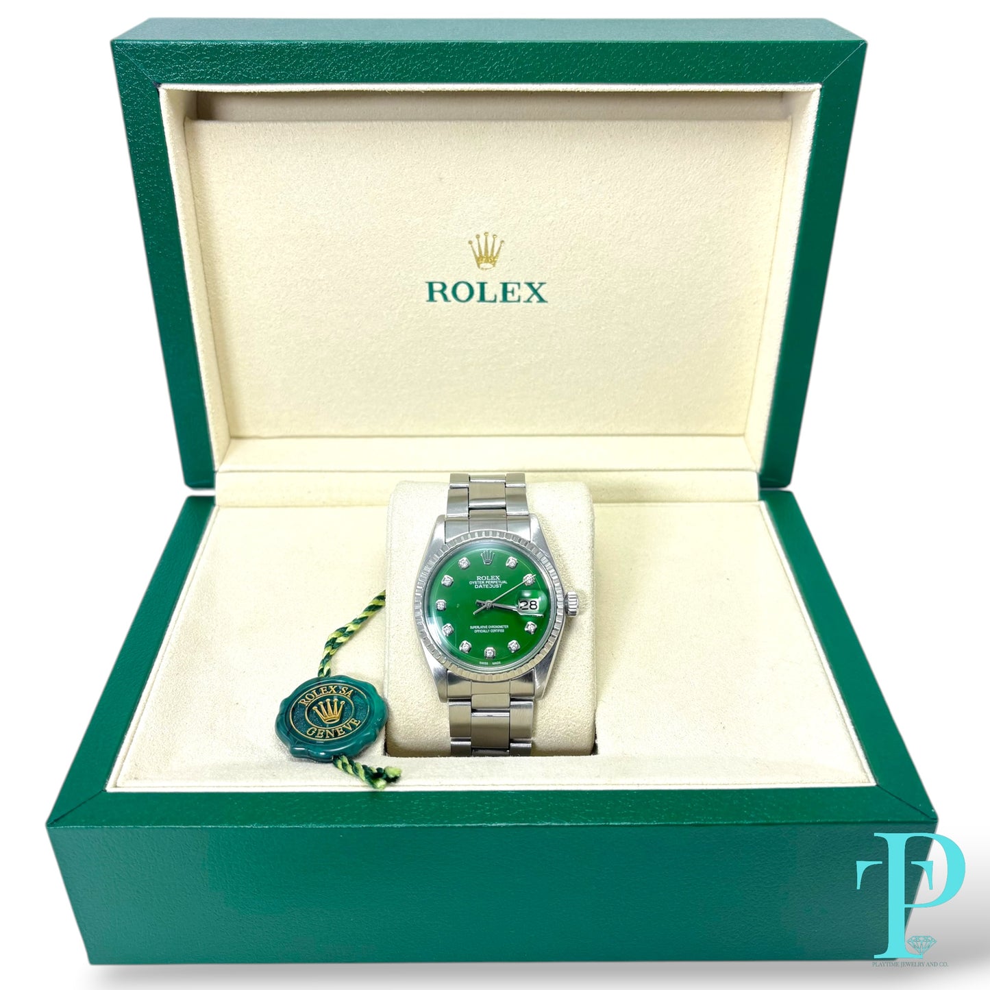 36MM ROLEX DATE / GREEN DIAL / REF.1601