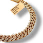 10MM DIAMOND MIAMI CUBAN LINK BRACELET 14KT ROSE GOLD 11.00 CT