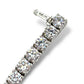 5.5MM 16.00CTW 14Kt DIAMOND TENNIS BRACELET .50Ptrs 8”