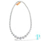 LARGE POINTER CLUSTER / TENNIS NECKLACE / 16” 14KT 26.11CTW / VVS-1 LAB-GROWN