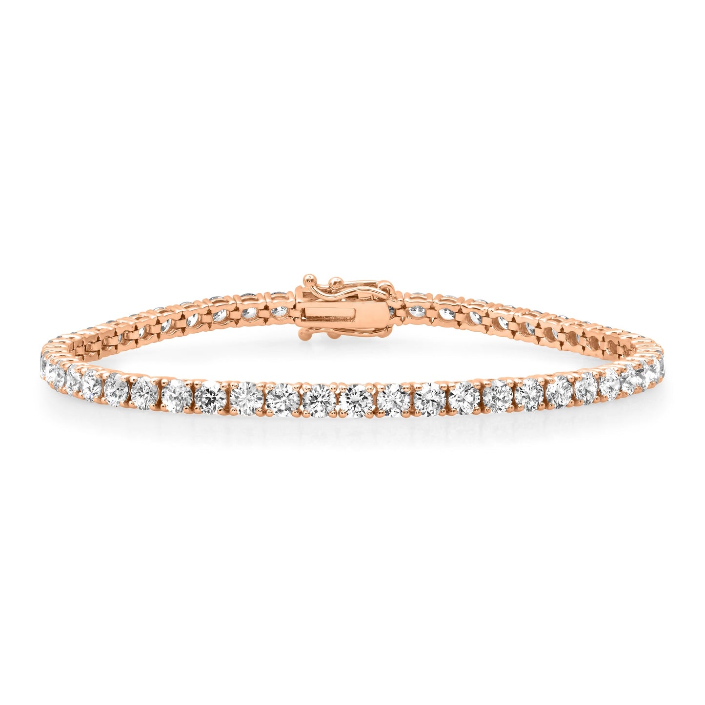 4.0MM 15-POINTER 14KT TENNIS BRACELET 8”