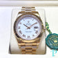 41MM ROLEX DAY-DATE “PRESIDENTIAL” ROSE GOLD MENS WATCH / Ref.218235