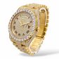 41MM ROLEX DAY-DATE PRESIDENTIAL 18KT GOLD NATURAL DIAMOND BUSTDOWN 28CTW