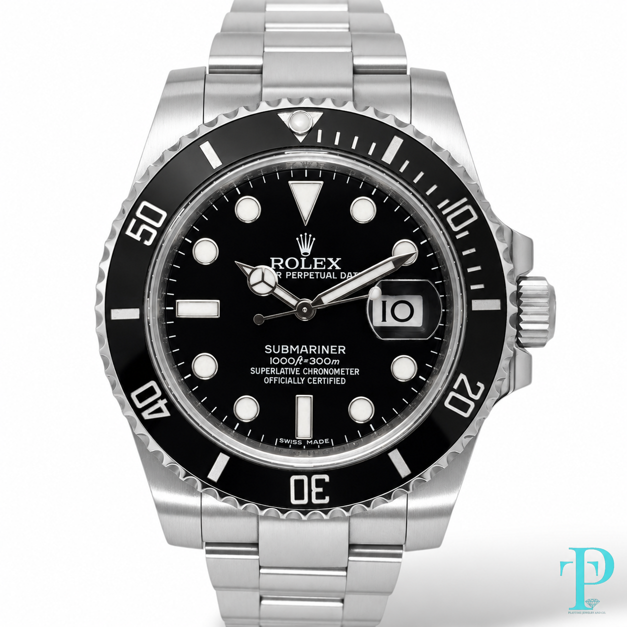 PRE-OWNED 41MM ROLEX SUBMARINER REF.116610LN BLACK DIAL MENS WATCH