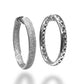 18KT WHITE GOLD PAVE DIAMOND HOOPS 4.00CT