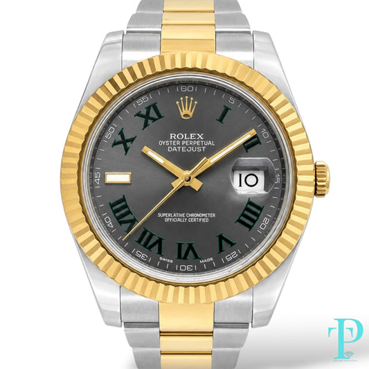 41MM ROLEX DATEJUST Ref.116333 “WIMBLEDON”  MENS WATCH