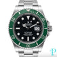 Pre-Owned 41MM BLACK DIAL SUBMARINER REF.126610LV GREEN BEZEL