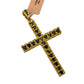 SOLID 14KT NATURAL BLACK DIAMOND CROSS PENDANT