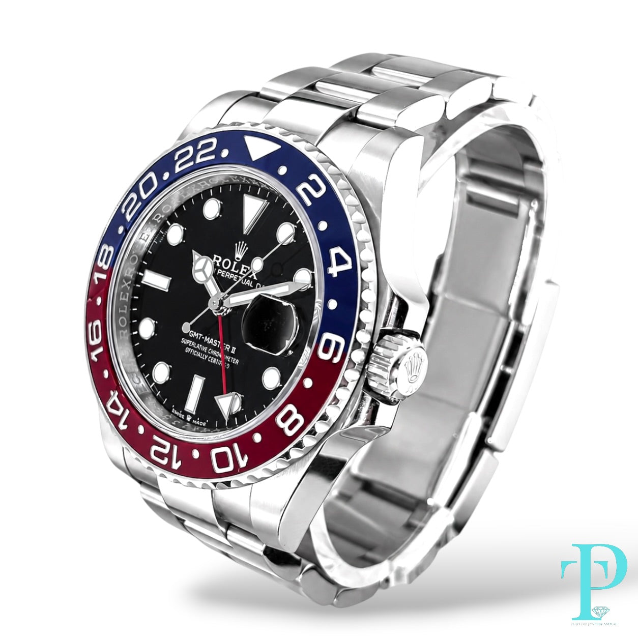 PRE-OWNED 40MM ROLEX GMT-MASTER II OYSTER BRACELET (PEPSI) REF.126710