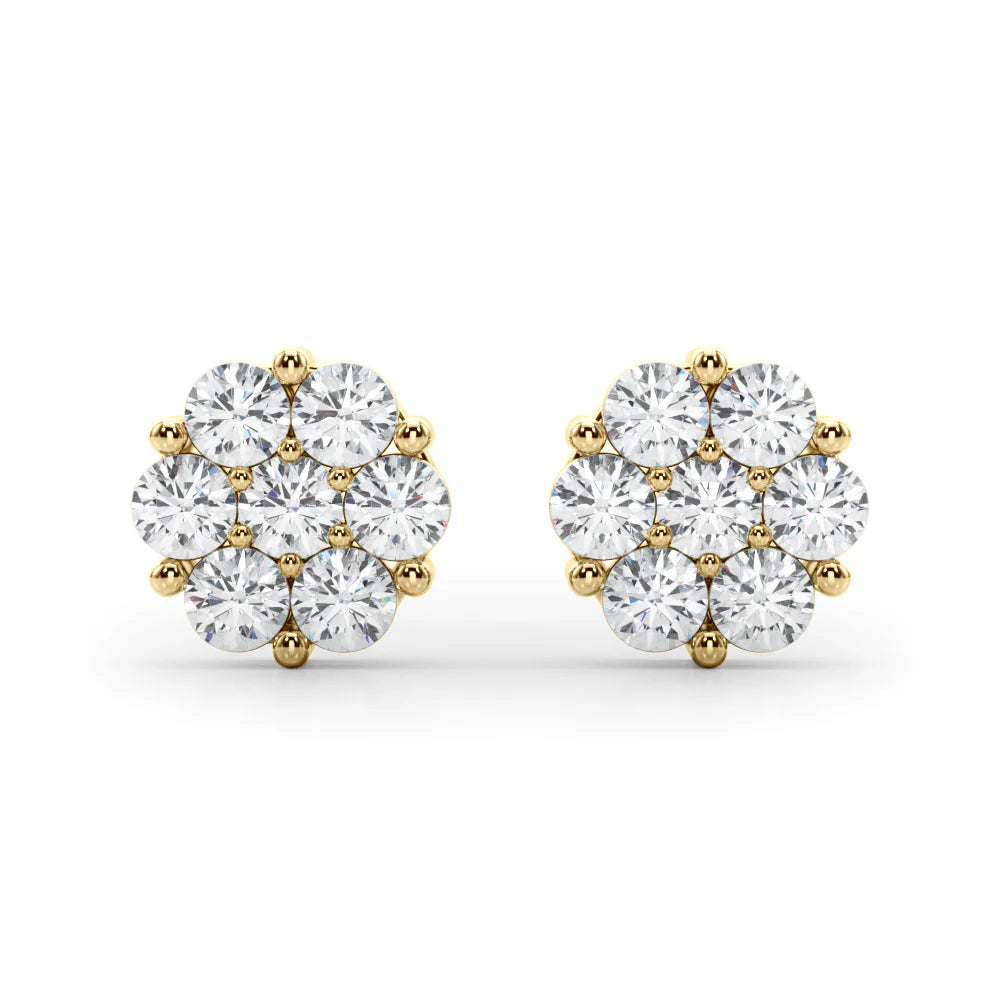 CLUSTER LAB DIAMOND STUDS