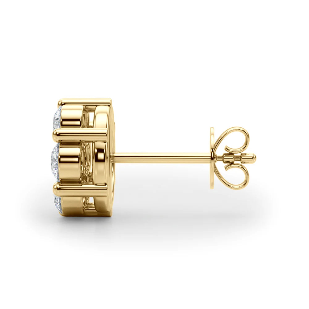 CLUSTER LAB DIAMOND STUDS