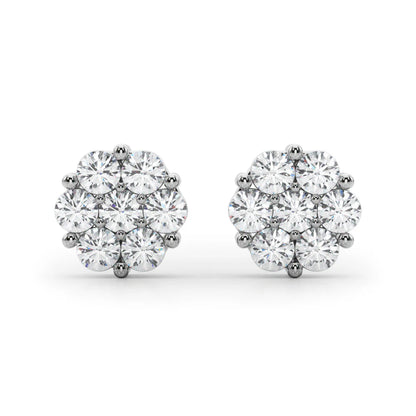 CLUSTER LAB DIAMOND STUDS