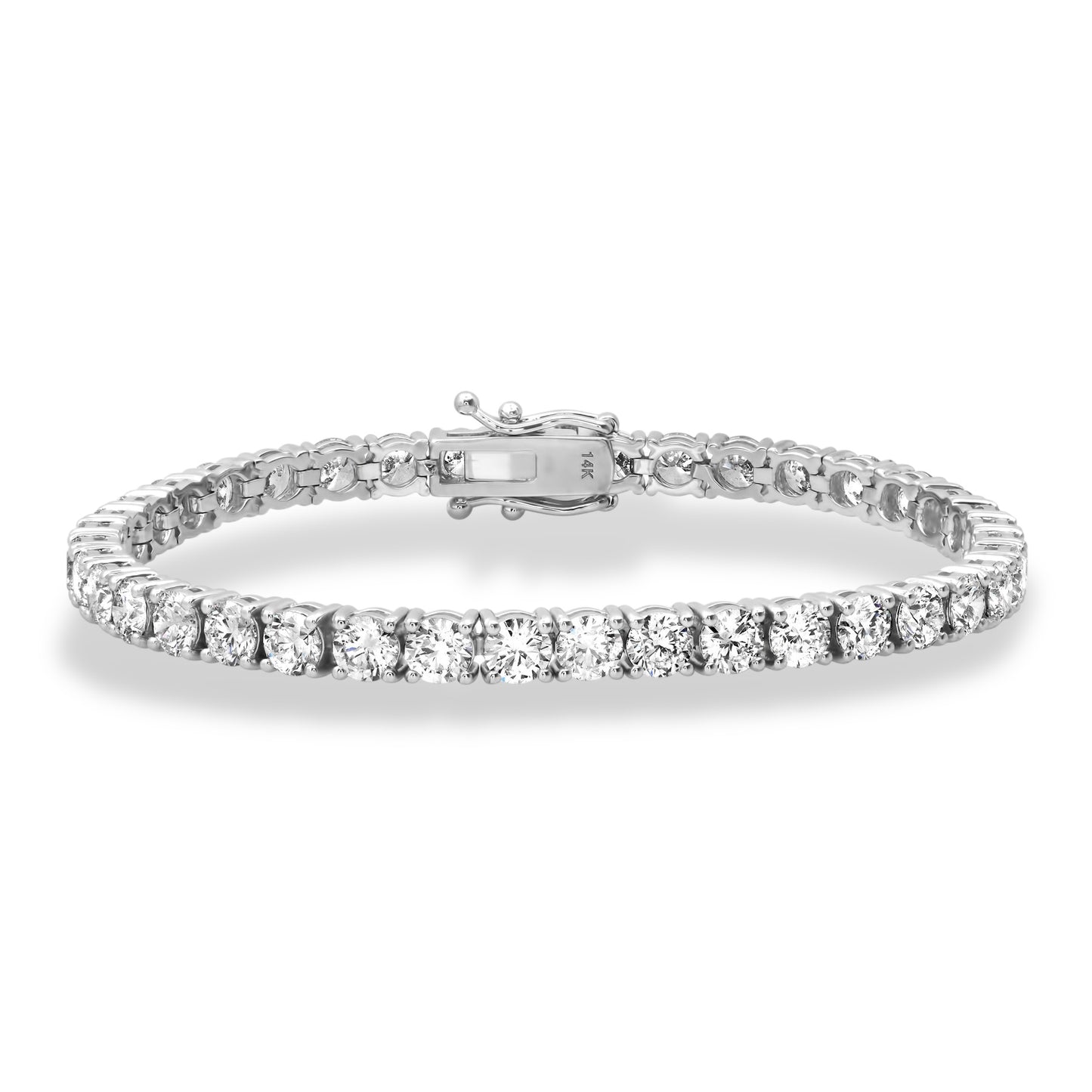 4.5MM 30-POINTER 14KT TENNIS BRACELET 8”