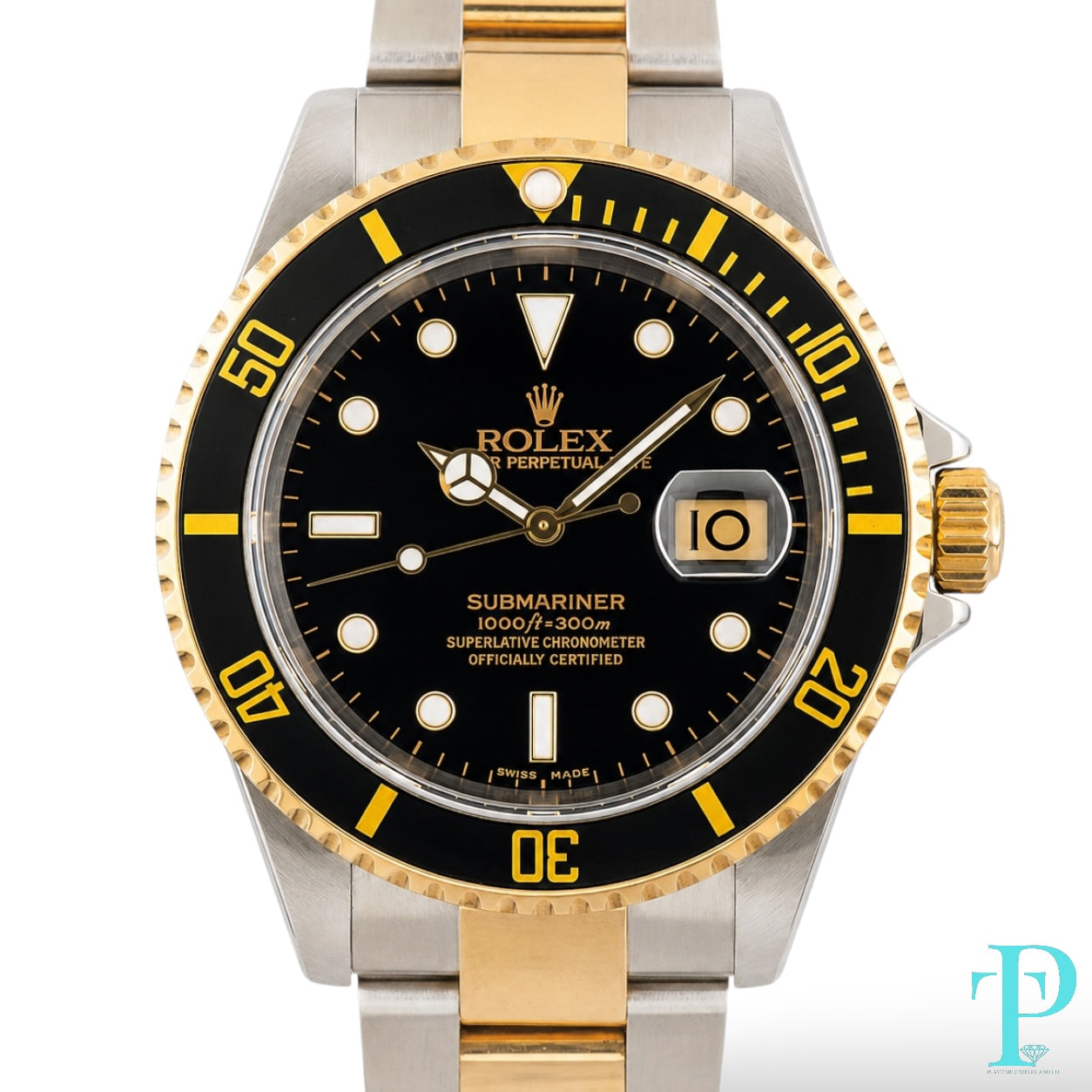 PRE-OWNED 40MM ROLEX SUBMARINER 18KT TWO-TONE (REF.16613)