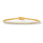 2.3MM 5-POINTER 14KT TENNIS BRACELET 8”