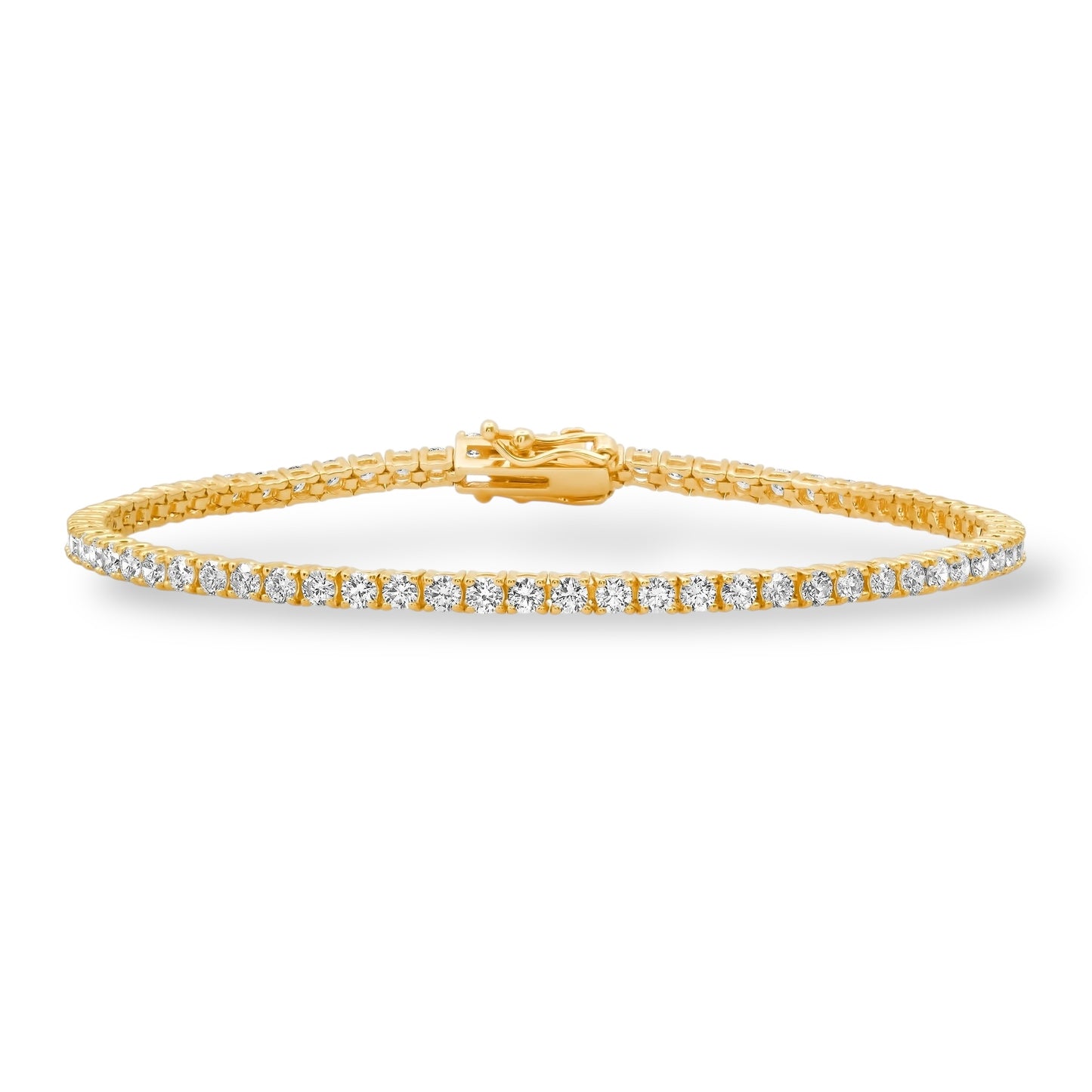 2.3MM 5-POINTER 14KT TENNIS BRACELET 8”