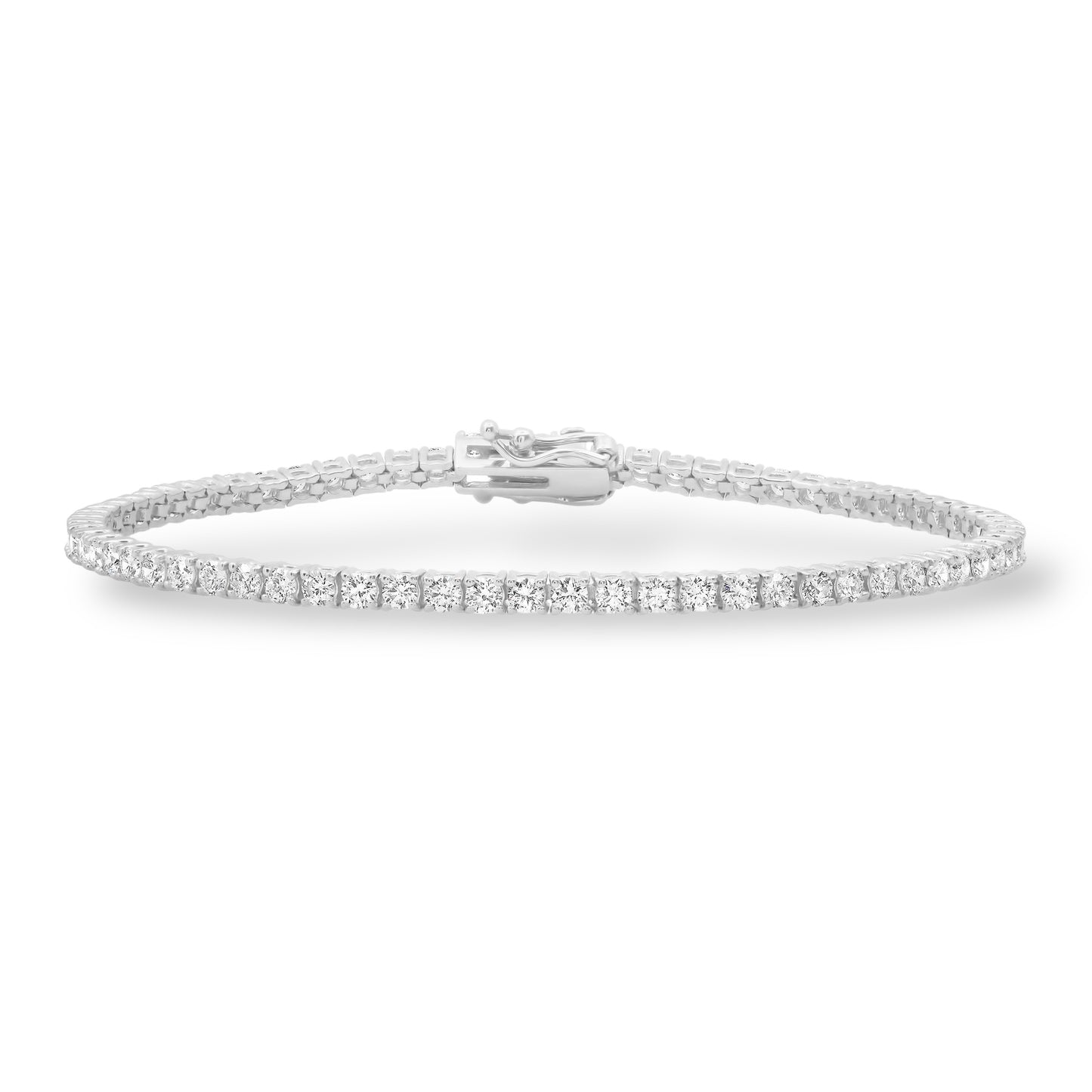 2.3MM 5-POINTER 14KT TENNIS BRACELET 8”