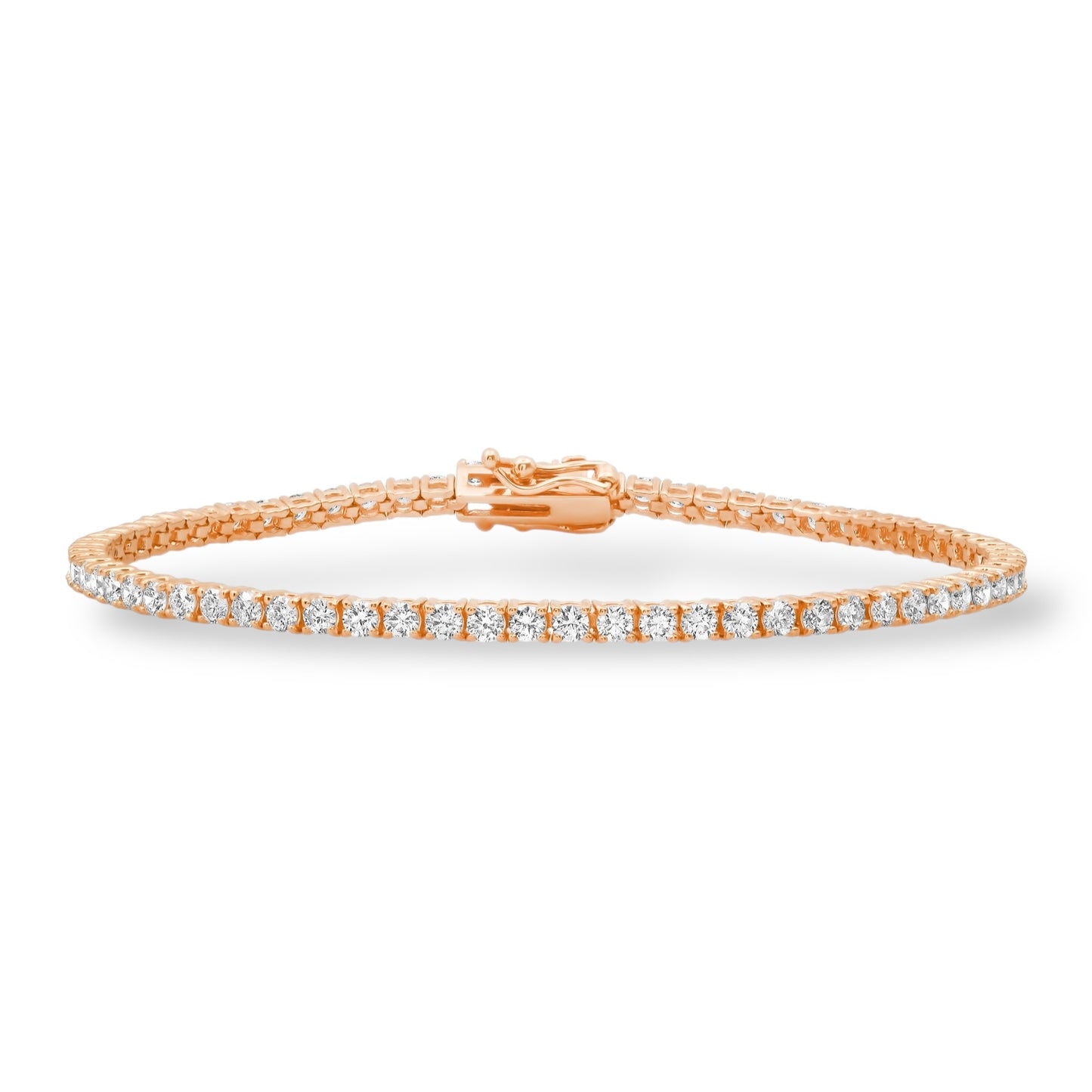 2.3MM 5-POINTER 14KT TENNIS BRACELET 8”