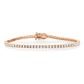 2.0MM 3-POINTER 14KT TENNIS BRACELET 8”