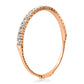 3.8MM 20-POINTER HALF DIAMOND FLEX BANGLE BRACELET