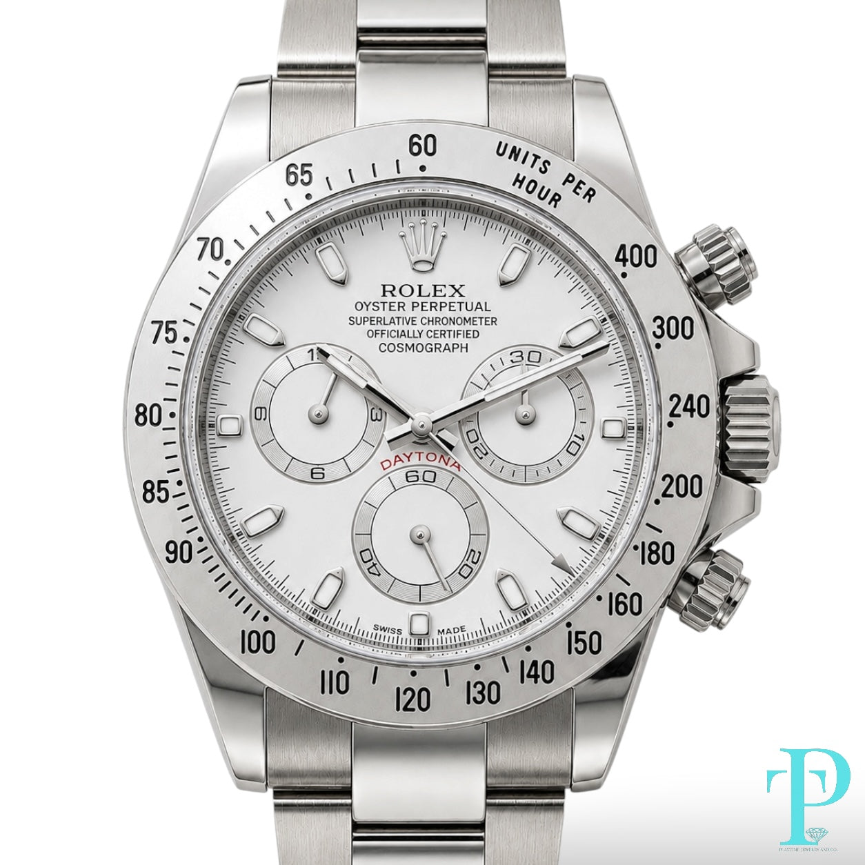 Pre-Owned 40MM Rolex Daytona 116520 Steel / White Dial (2008)