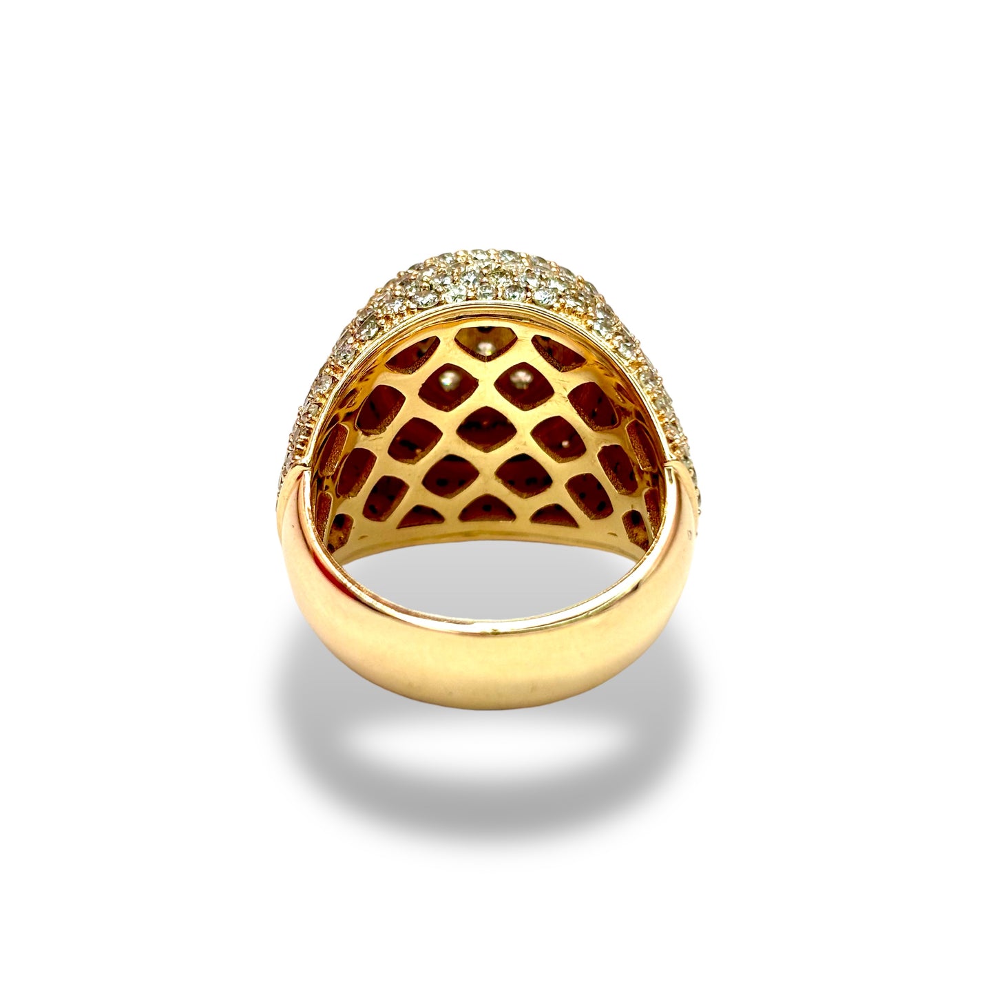 10KT GOLD VVS-1 DIAMOND ROUND CHAMPIONSHIP RING