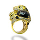 VINTAGE PANTHERA .925 STERLING ESTATE RING