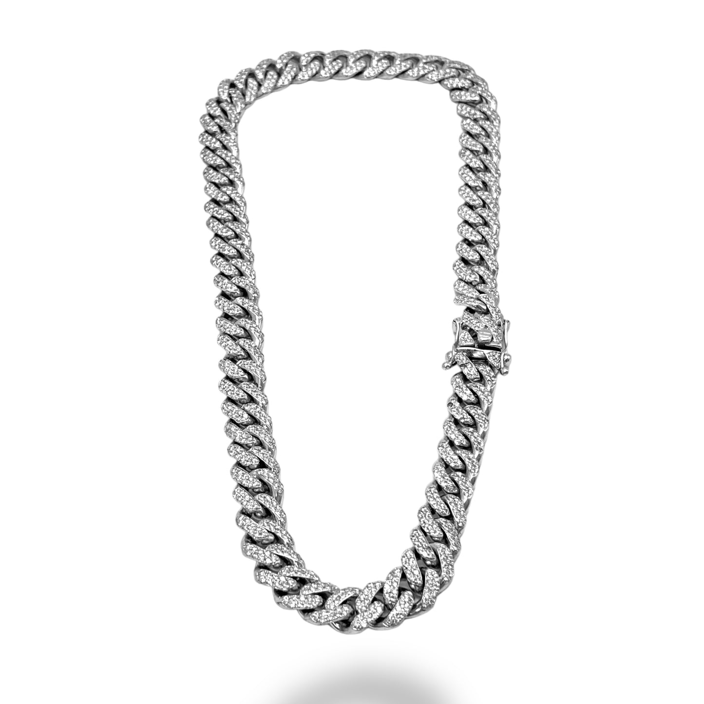 15MM WHITE GOLD DIAMOND MIAMI CUBAN LINK 20.00CTW