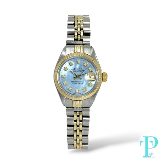 26MM ROLEX DATEJUST 18KT GOLD TWO-TONE LADIES WATCH Ref.69173