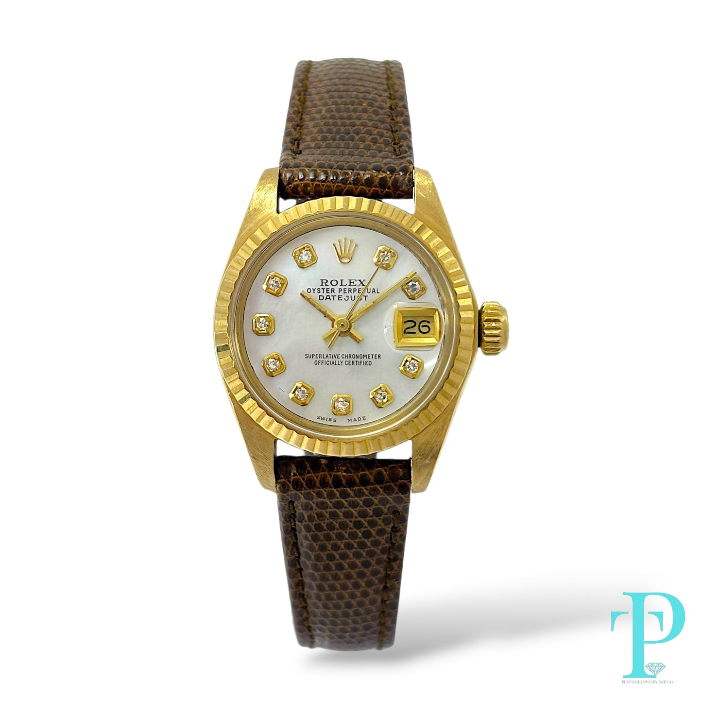 26MM ROLEX DATEJUST 18KT GOLD LADIES WATCH Ref.6917