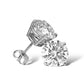 4.40CTW DIAMOND STUDS 14KT WHITE GOLD